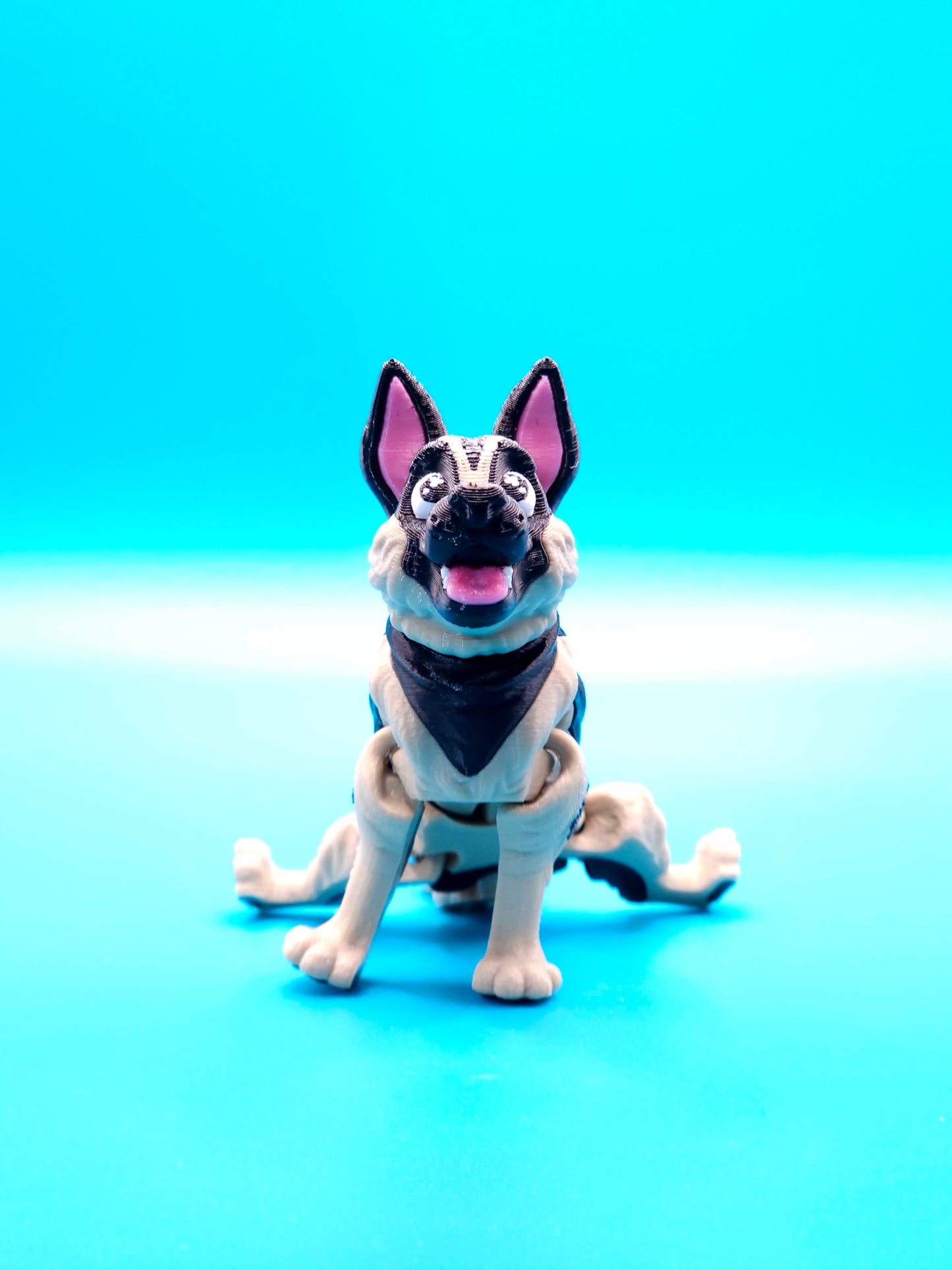 3D Printed German Shepherd Figurine